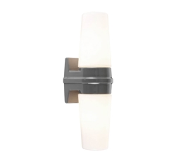 Bernadotte podwójna lampa ścienna, szara