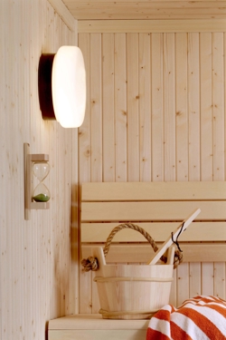 Classic Sauna lampa sufitowa/ścienna, brązowa