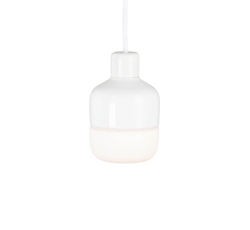 Ohm 100/155 lampa wisząca, biała/matowa opal