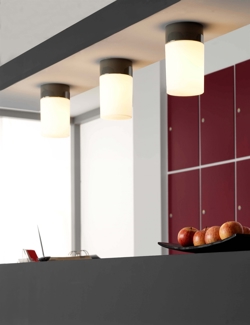 Opus 120/200 lampa sufitowa / ścienna, szara