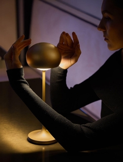 Clan Mini lampa bateryjna, szampańska