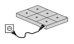Iguzzini PE11 ładowarka wielostanowiskowa z sześcioma stacjami