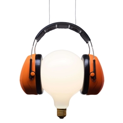 Shhh! lampa wisząca, pomarańczowa