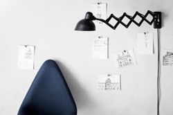 Kaiser Idell 6718-W kinkiet, matowy czarny