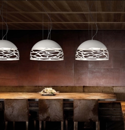 Kelly Large Dome lampa wisząca, biała