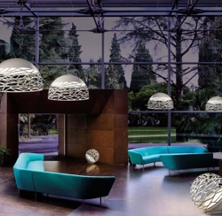 Kelly Large Dome lampa wisząca, biała