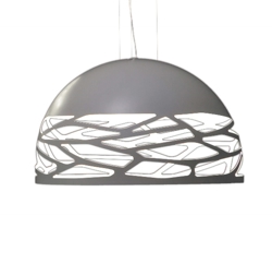 Kelly Medium Dome lampa wisząca, biała