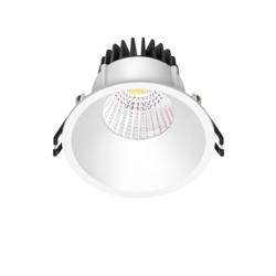 LED Downlight 10,9W, do zabudowy, matowa biel