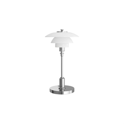 PH 1/1 Portable lampa stołowa / lampa na baterię, chrom