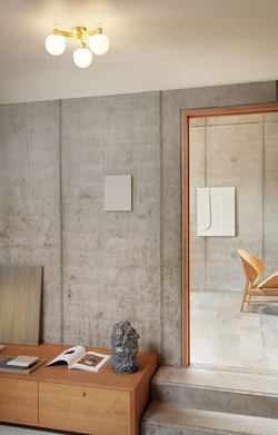 Memoir 3 lampa sufitowa 120, mosiądz