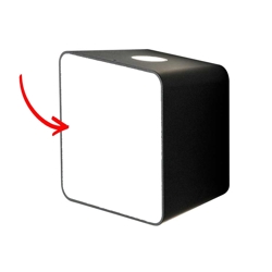 Część zamienna: Płyta czołowa do lampy ściennej zewnętrznej Lab 1/Lab 2, biała