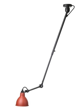 Lampe Gras No 302 lampa sufitowa, czarna/czerwona