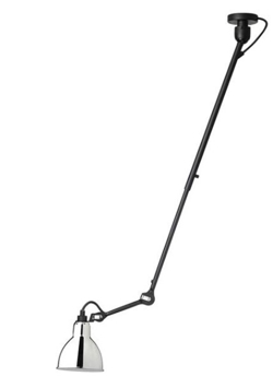 Lampe Gras No 302 lampa sufitowa, czarna/chrom