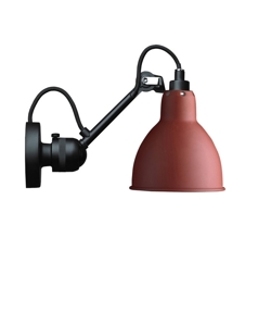 Lampe Gras No 304 Kinkiet, czarny/czerwony