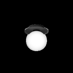 Liila 1 Outdoor kinkiet / lampa sufitowa, czarna/opal