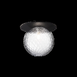 Liila 1 large kinkiet / lampa sufitowa, czarna/przezroczysta