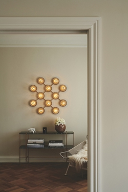 Liila 12 kinkiet / lampa sufitowa, nordic złoto/przezroczysty