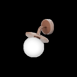 Liila Outdoor kinkiet, ciemny brąz/opalu