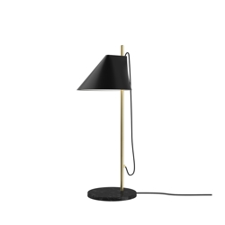 Yuh lampa stołowa, czarna/mosiądz