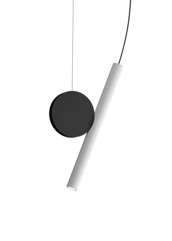 Doi klosz wiszący, biały