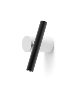 Doi kinkiet/lampa sufitowa, biały/czarny