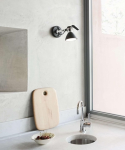 Fortebraccio Ø11 kinkiet/lampa sufitowa, czarna