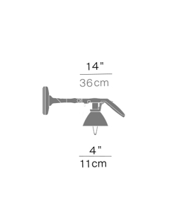 Fortebraccio Ø11 kinkiet / lampa sufitowa, metal
