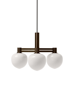 Memoir 3 żyrandol 120, brąz/opala