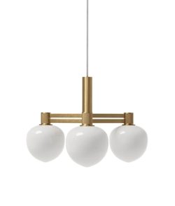 Memoir 3 żyrandol 120, mosiądz/opal