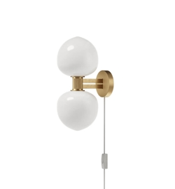 Memoir 2 kinkiet 120, mosiądz/opal