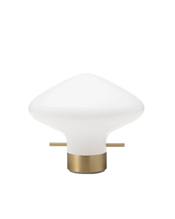 Repose lampa stołowa 175, mosiądz/opal