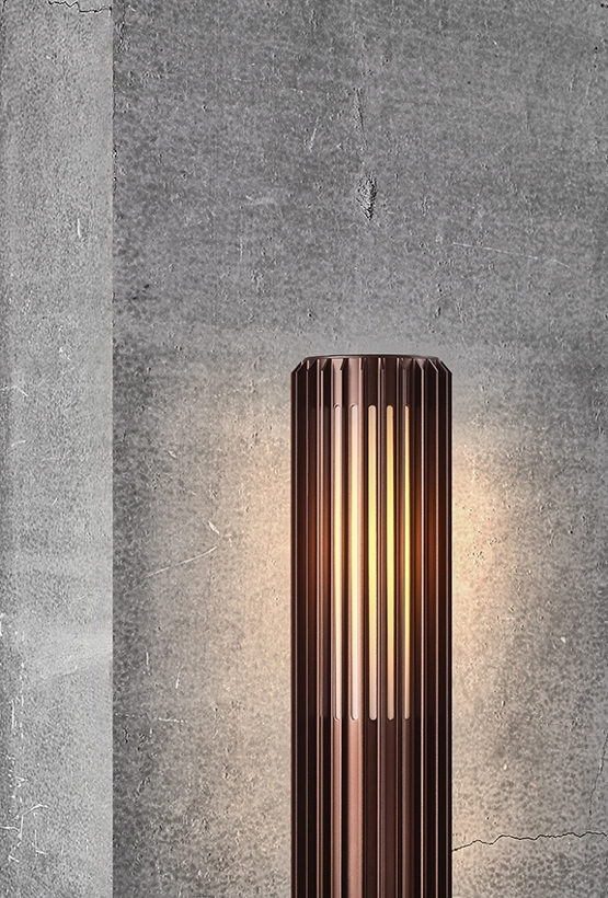 Aludra 45 lampa ogrodowa, metaliczny brąz