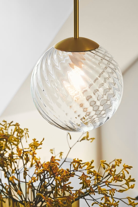 Chisell 25 lampa wisząca, mosiądz