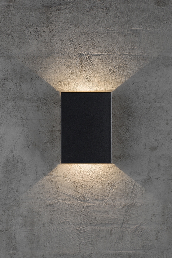 Fold 15 lampa ścienna zewnętrzna LED, czarna