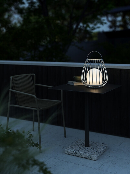 Jim To-Go lampa bateryjna, szara