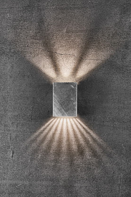 Fold 10 zewnętrzna lampa ścienna LED, stal ocynkowana