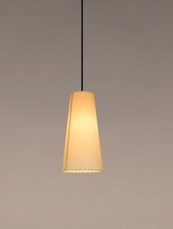 GT4 lampa wisząca, pergamin/czarny/czarny
