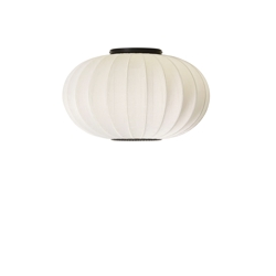 Knit-Wit Ø57 owalna lampa ścienna/sufitowa, pearl white