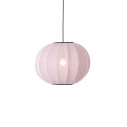 Knit-Wit Ø45 okrągła lampa wisząca, jasnoróżowa