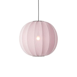 Knit-Wit Ø60 okrągła lampa wisząca, jasnoróżowa