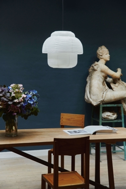 Papier double pendel Ø40, biały