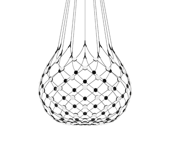 Mesh pendel Ø100 / 4 m kabel, czarny