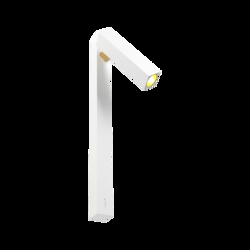 Mick Snooze kinkiet 1.0, matowy biały/złoty