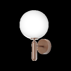 Miira Outdoor kinkiet, ciemny brąz/opalu