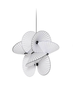 Serpentine Light 8 small wisząca lampa, czarno/biała