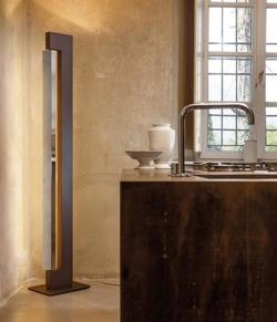 Ara Led lampa podłogowa, mokka/połysk