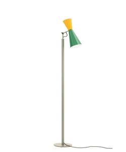 Parliament lampa podłogowa, zielona/żółta