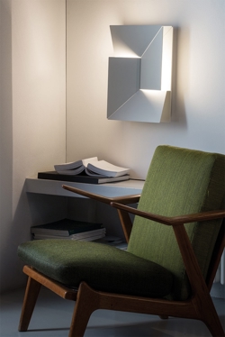 Wall Shadow moyen kinkiet, biały