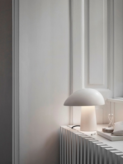 Night Owl lampa stołowa, Smokey White