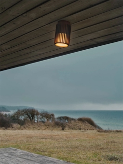 Aludra zewnętrzna lampa sufitowa, seaside metaliczny brąz